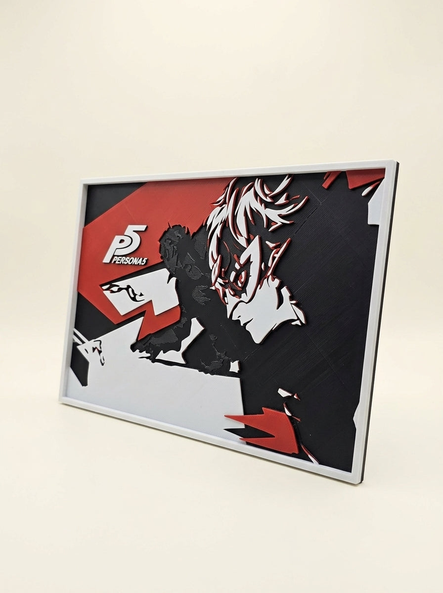 Cadre Persona 5 – Illustration Joker P5 – Déco Gaming Persona 5 Royal