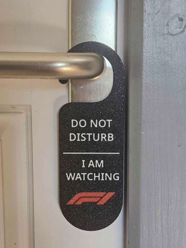 Accroche-Porte F1 Do Not Disturb Ne pas déranger – Accessoire Fan Formule 1 – Déco Bureau / Chambre