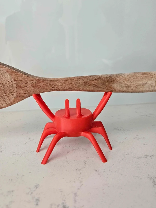 Repose-Cuillère Crabe – Accessoire Cuisine Rigolo – Support Ustensile Design