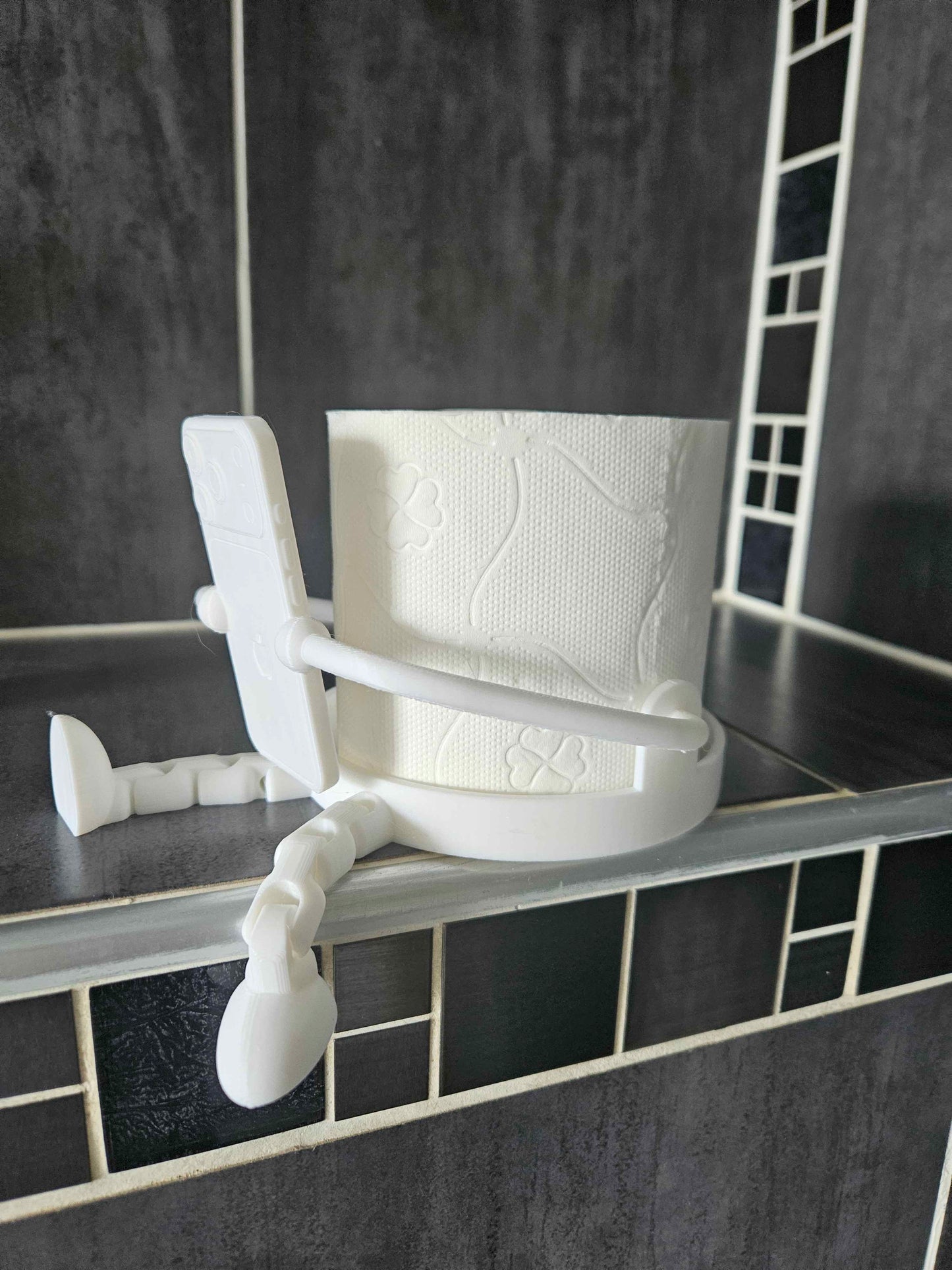 Porte-Papier Toilette Articulé – Design Moderne et Original – Accessoire Maison - Salle de bain
