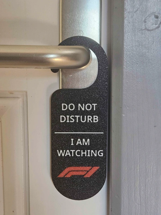 Accroche-Porte F1 Do Not Disturb Ne pas déranger – Accessoire Fan Formule 1 – Déco Bureau / Chambre