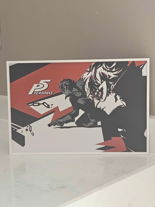 Cadre Persona 5 – Illustration Joker P5 – Déco Gaming Persona 5 Royal